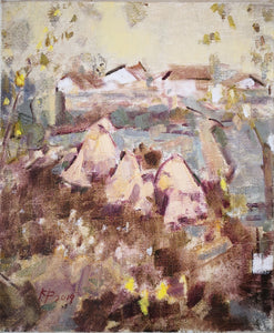 A Glance From the Hill | Oil Painting | Landscape Sketching