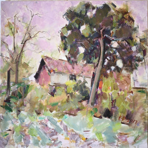 A Little Farm | Oil Painting | Landscape Sketching