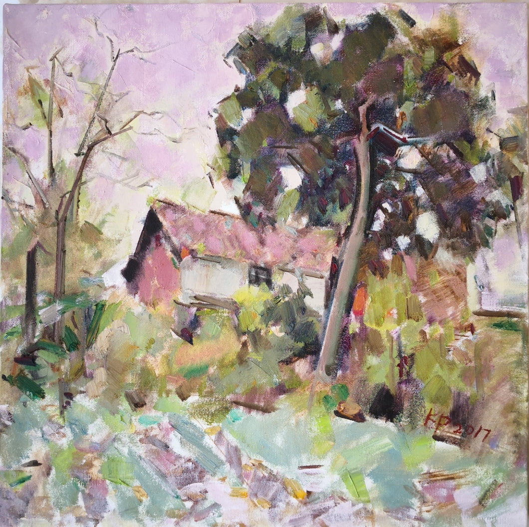 A Little Farm | Oil Painting | Landscape Sketching