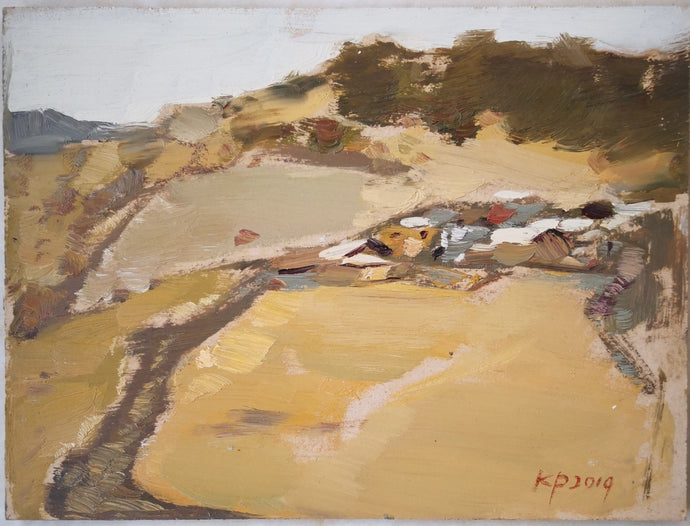 A Small Village | Oil Painting | Landscape Sketching