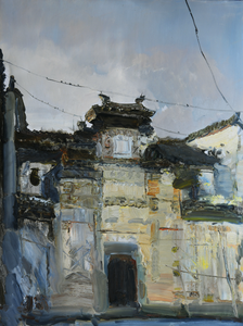 The Temple in Tibet | Landscape Sketching | Oil Painting