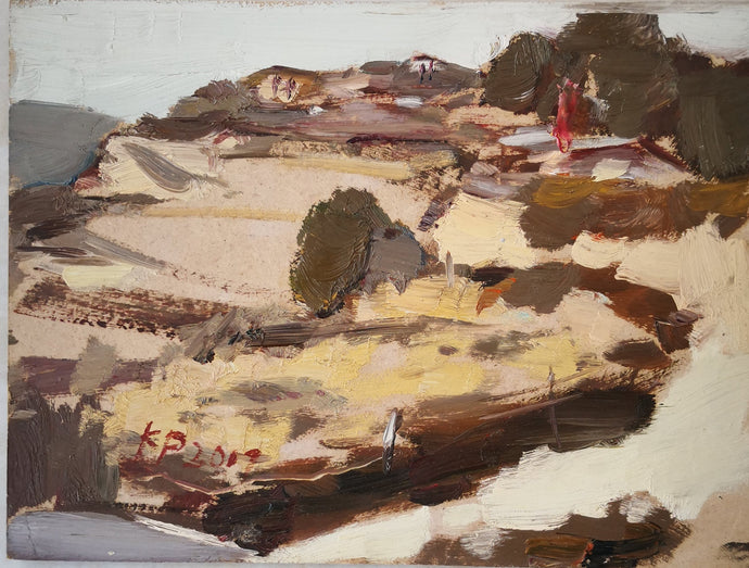 Shan Xi Landscape Sketching of Nature | Oil Painting