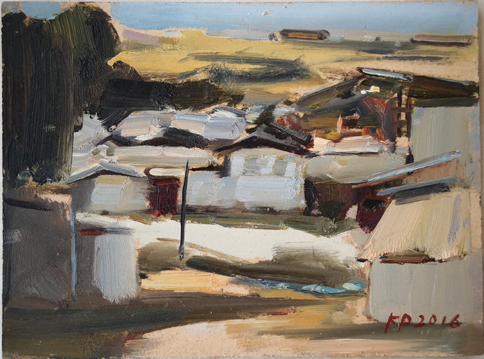 Shan Xi Landscape Sketching | Oil Painting