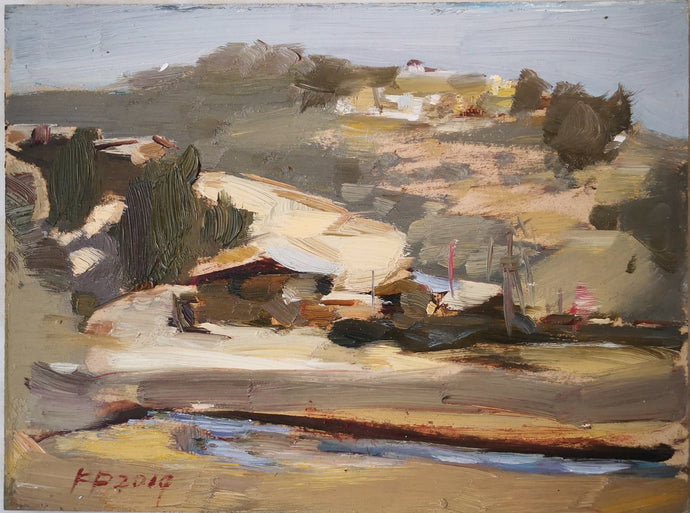 Shan Xi landscape sketching | Oil Painting