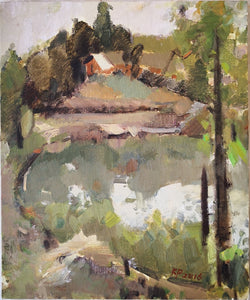 The Quite Pond | Oil Painting | Landscape Sketching