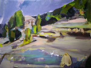 A Corner of the Field | Landscape Sketching | Oil Painting