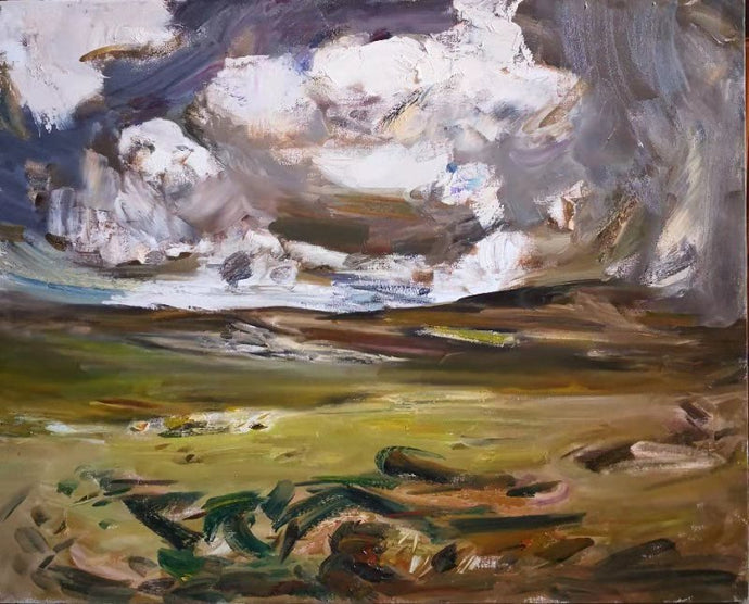 The Storm | Landscape Sketching | Oil Painting