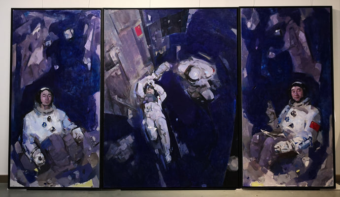 Hero Astronaut | Canvas | Oil Painting